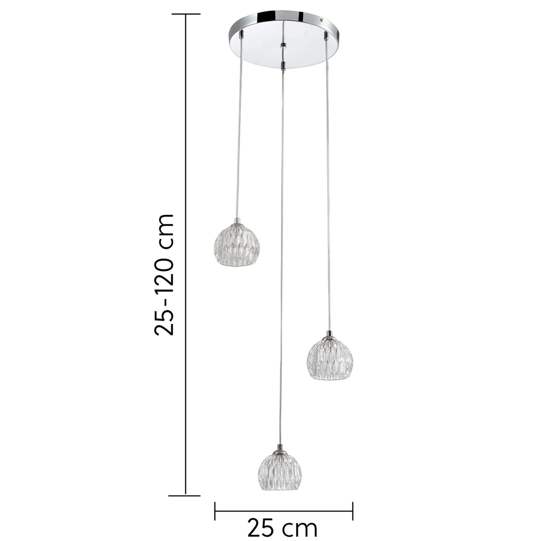 Melton 3lt Spiral Pendant
