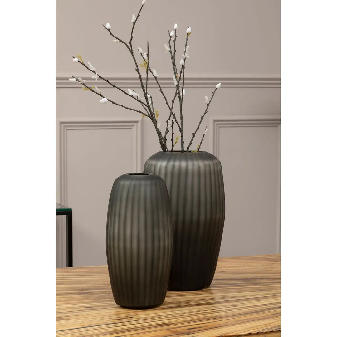 Camille Black Glass Vase