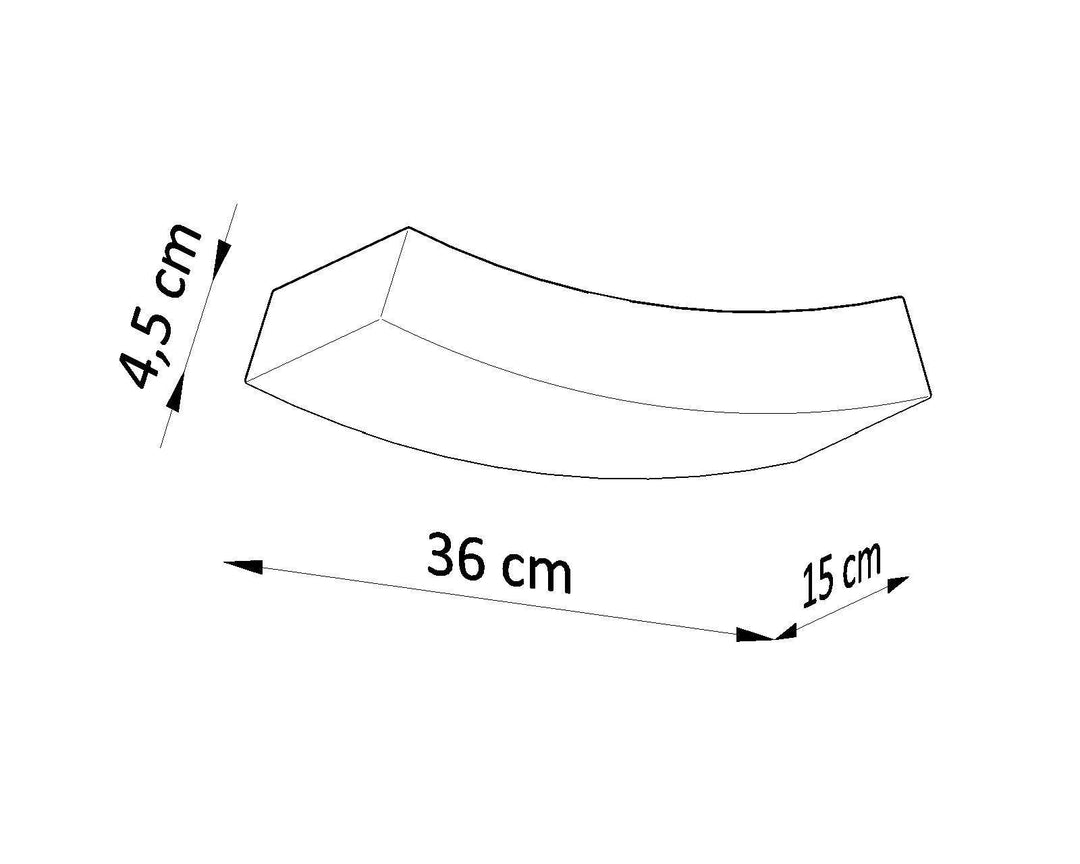 Langley Wall Light – Curved Plaster Design