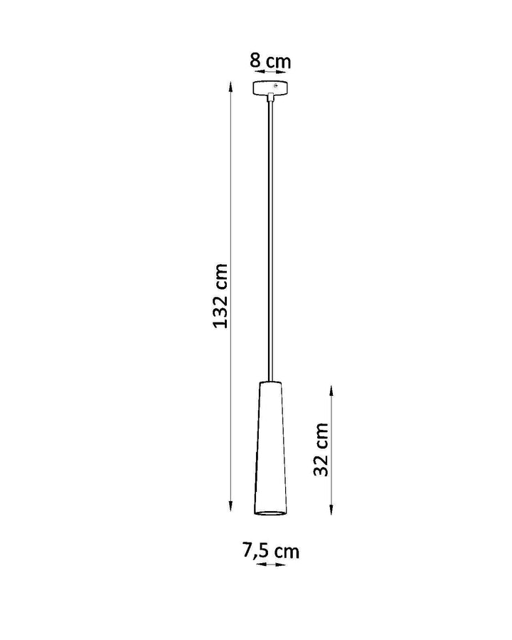 Bonavista Ceramic Tube Pendant