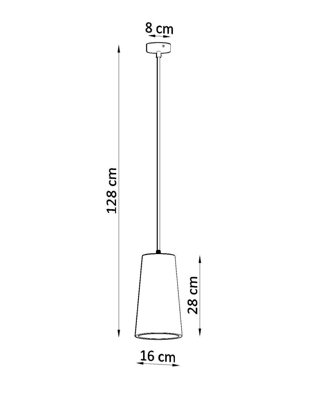Springhill Ceramic Tube Pendant