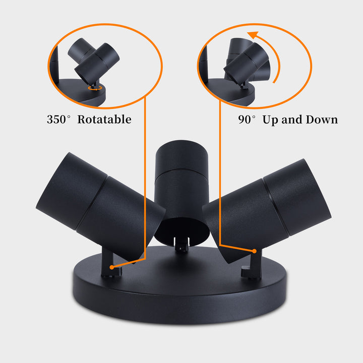 Bourke 3-Light Round Spotlight