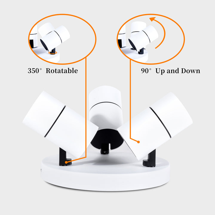 Bourke 3-Light Round Spotlight