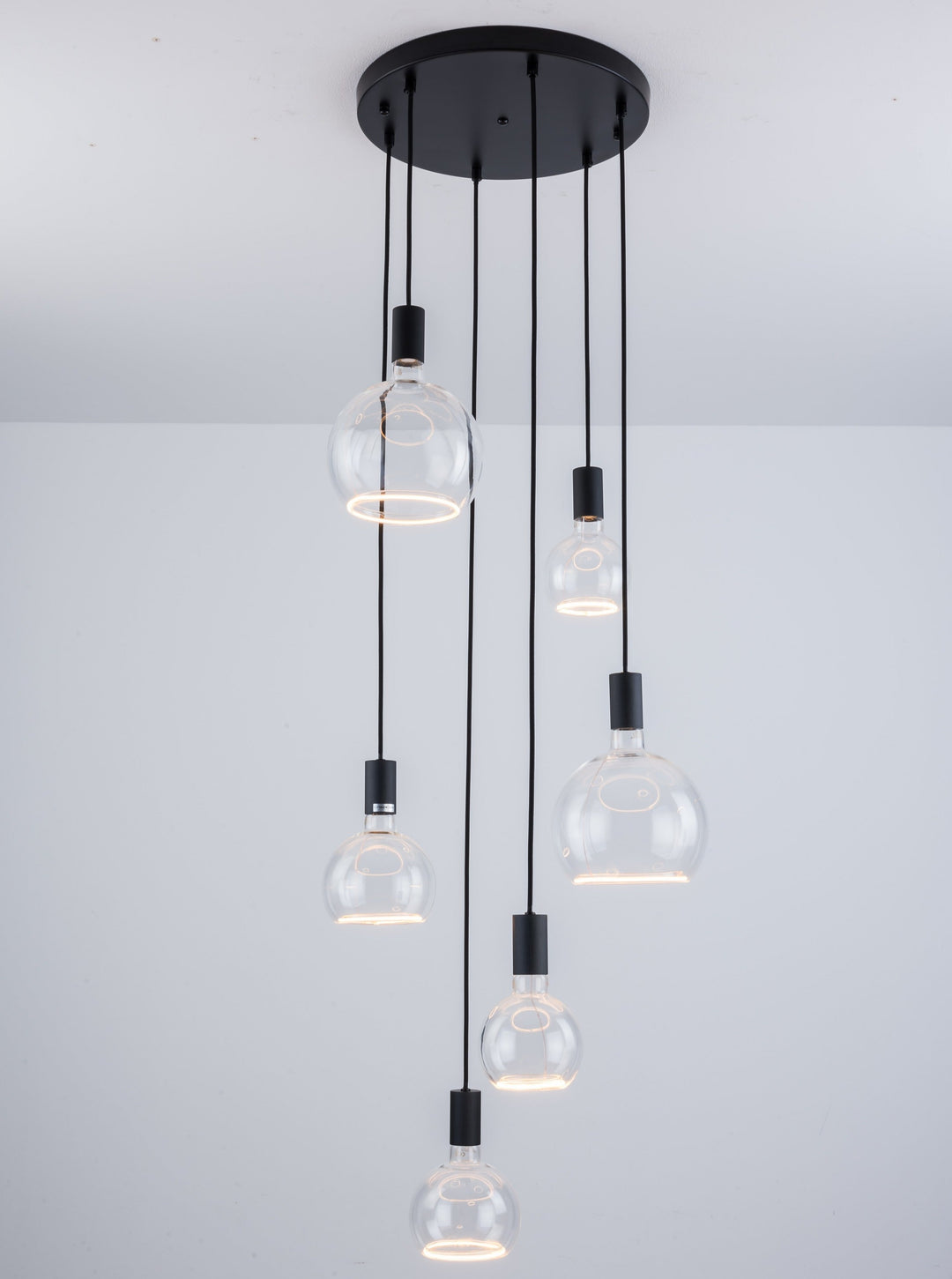 Roma 6LT Spiral Pendant – Ring Bulb Design