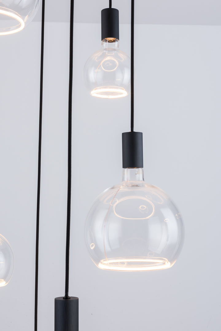 Roma 6LT Spiral Pendant – Ring Bulb Design