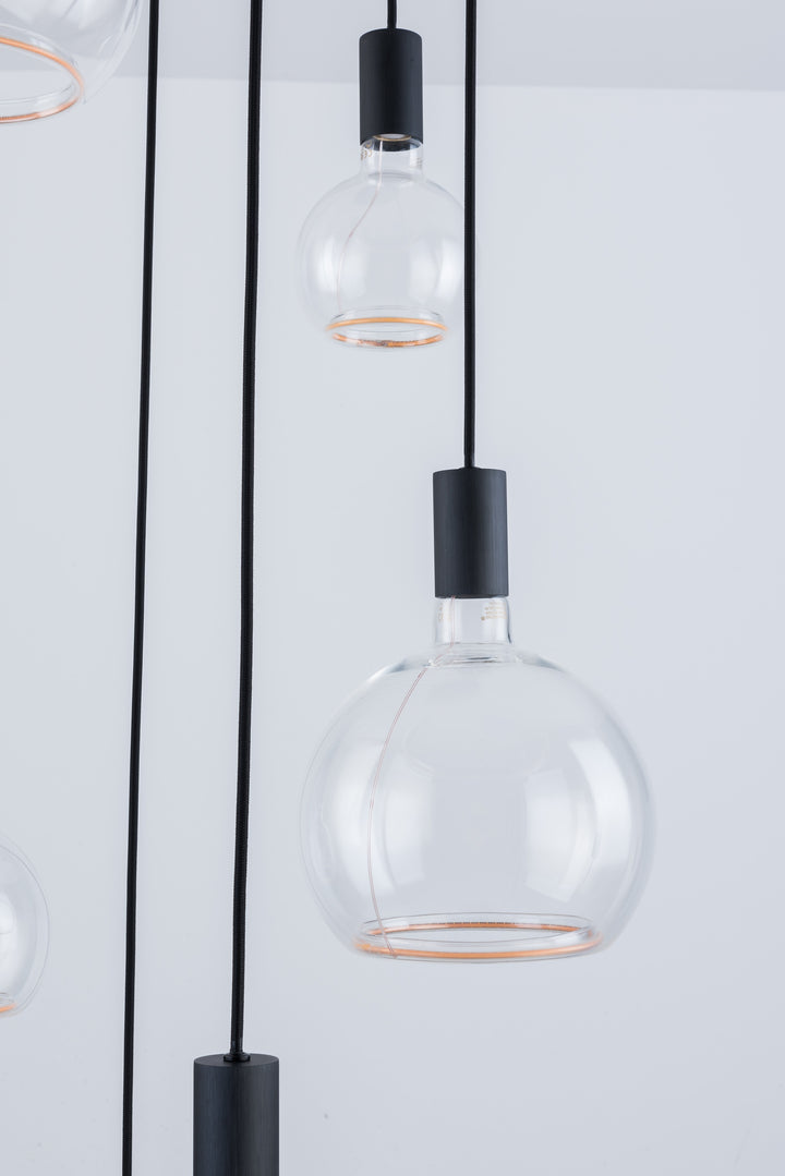 Roma 6LT Spiral Pendant – Ring Bulb Design