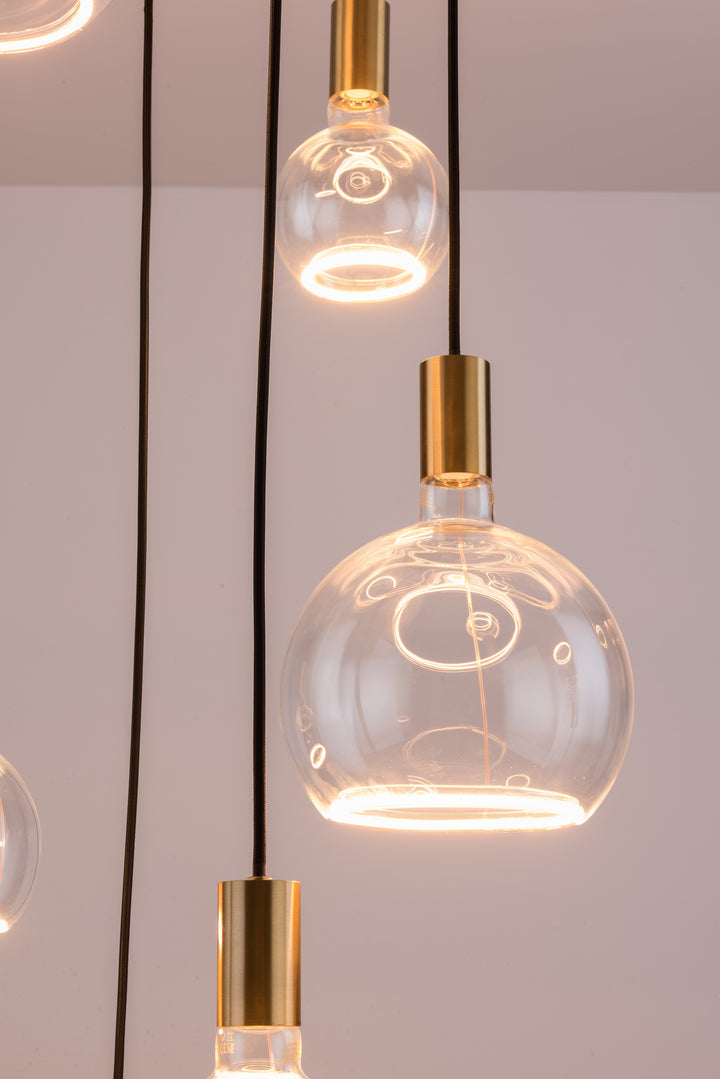 Roma 6LT Spiral Pendant – Ring Bulb Design