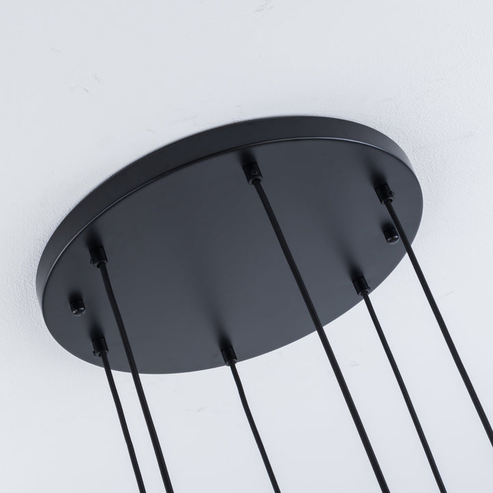 Roma 6LT Spiral Pendant – Ring Bulb Design