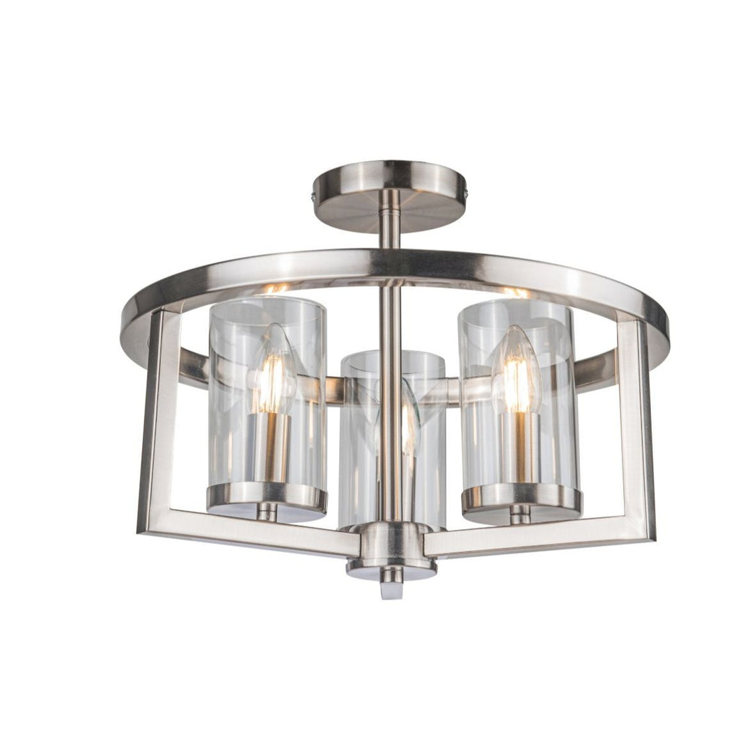 Caria Small Semi-Flush Ceiling Light – 2 Colours
