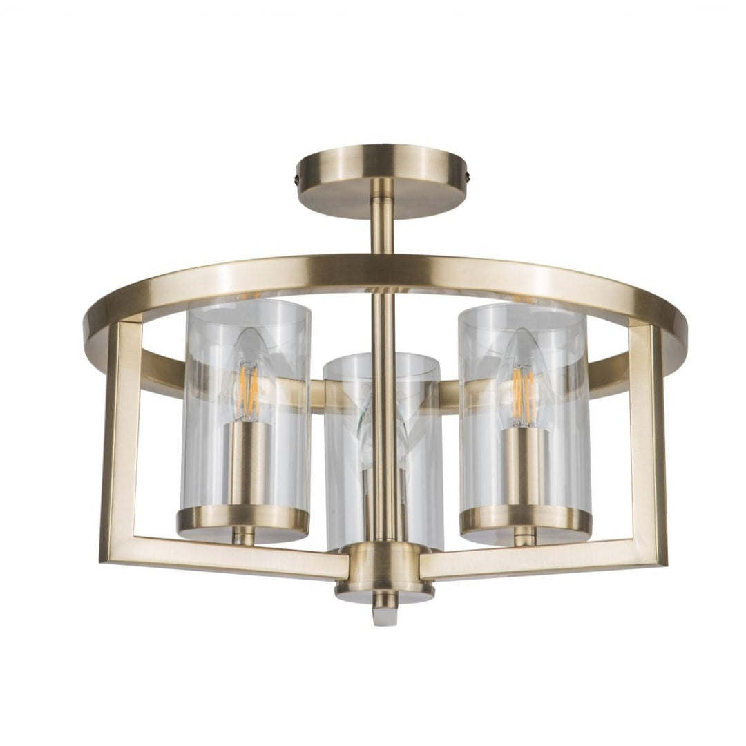 Caria Small Semi-Flush Ceiling Light – 2 Colours
