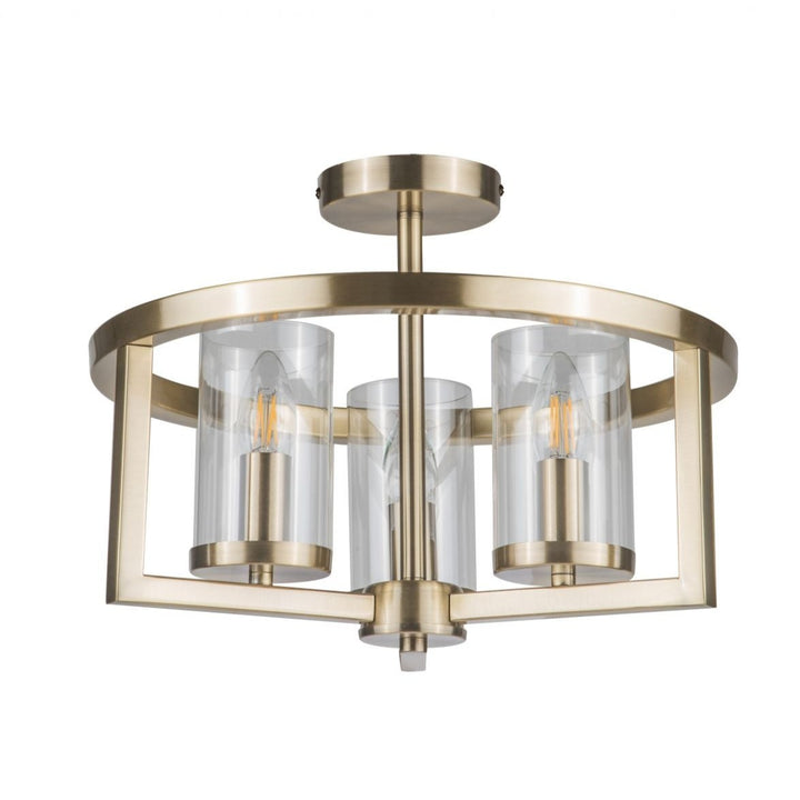 Caria Small Semi-Flush Ceiling Light – 2 Colours