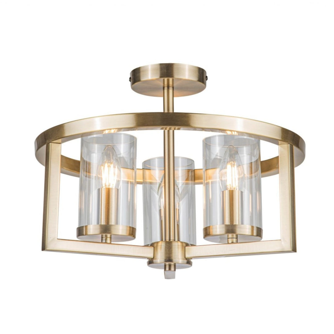 Caria Small Semi-Flush Ceiling Light – 2 Colours