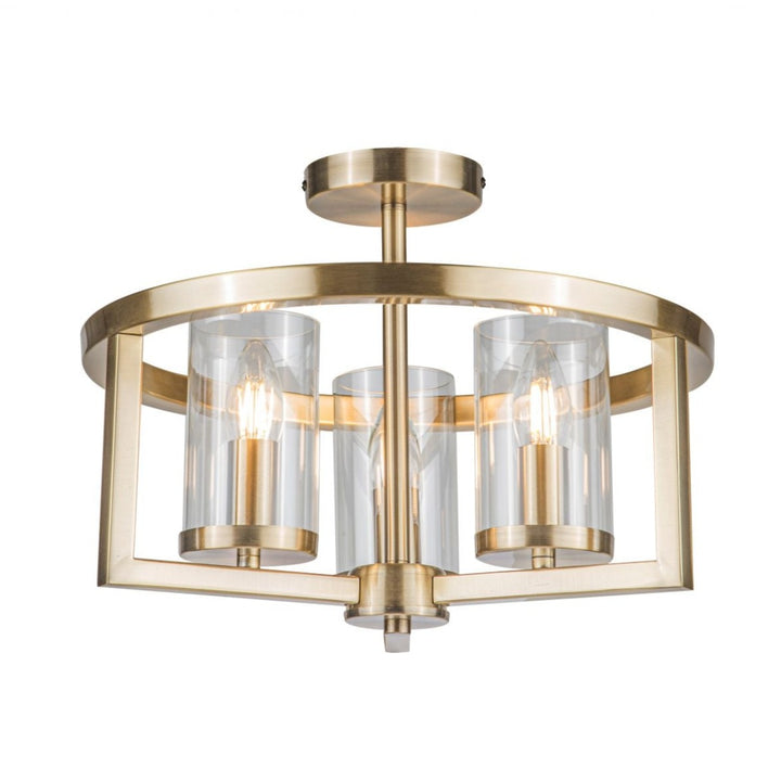Caria Small Semi-Flush Ceiling Light – 2 Colours