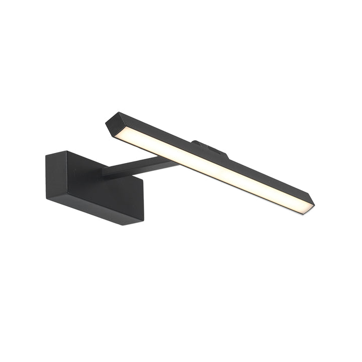 Modern matt black LED picture wall light