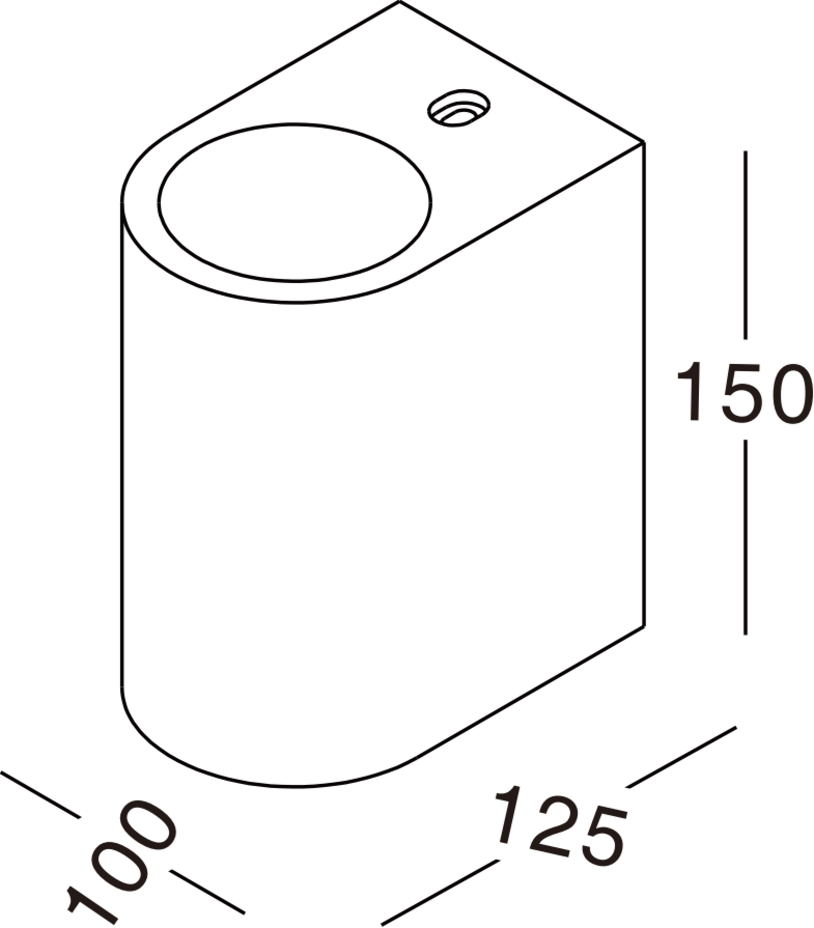 Thompson White Ceramic Paintable Wall Light