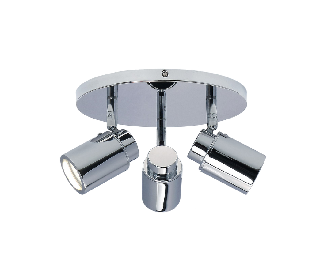 Bunbury Chrome 3 Light Bathroom Spotlight