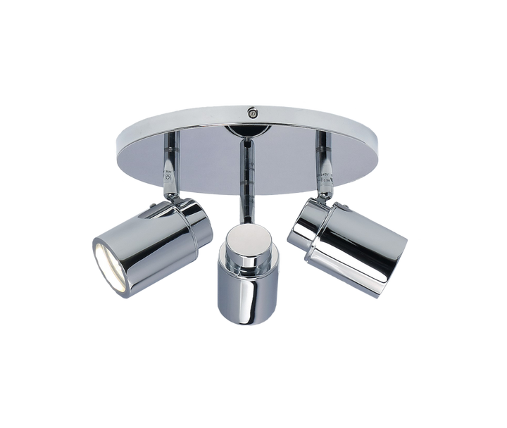 Bunbury Chrome 3 Light Bathroom Spotlight