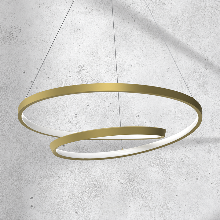 Copenhagen LED Pendant – Twisted Ring Ceiling Light