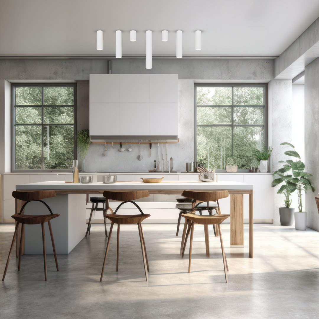 Europa Lighting Geneva Medium Flush - 3 COLOURS