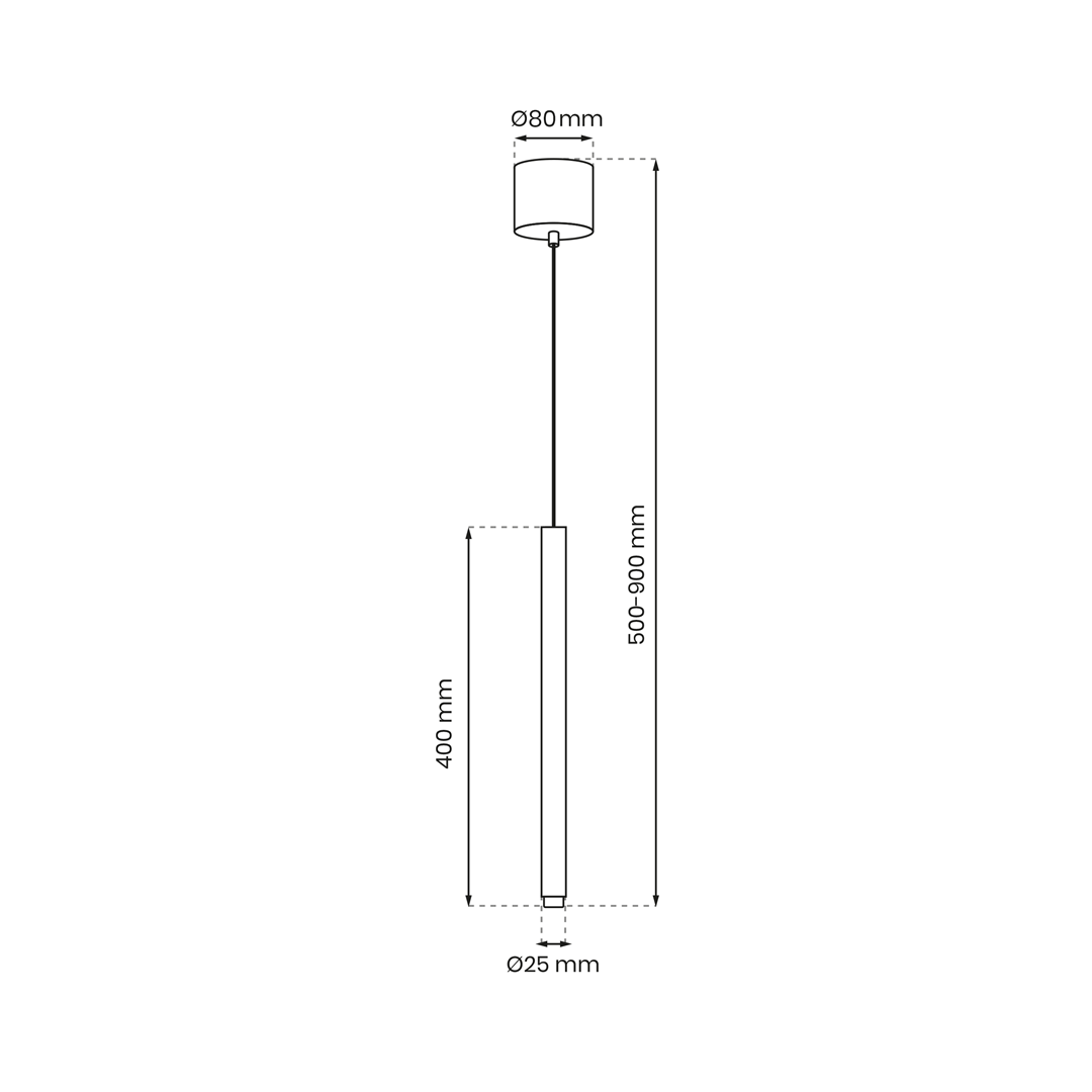 Lisbon Slim Gold Pendant Light