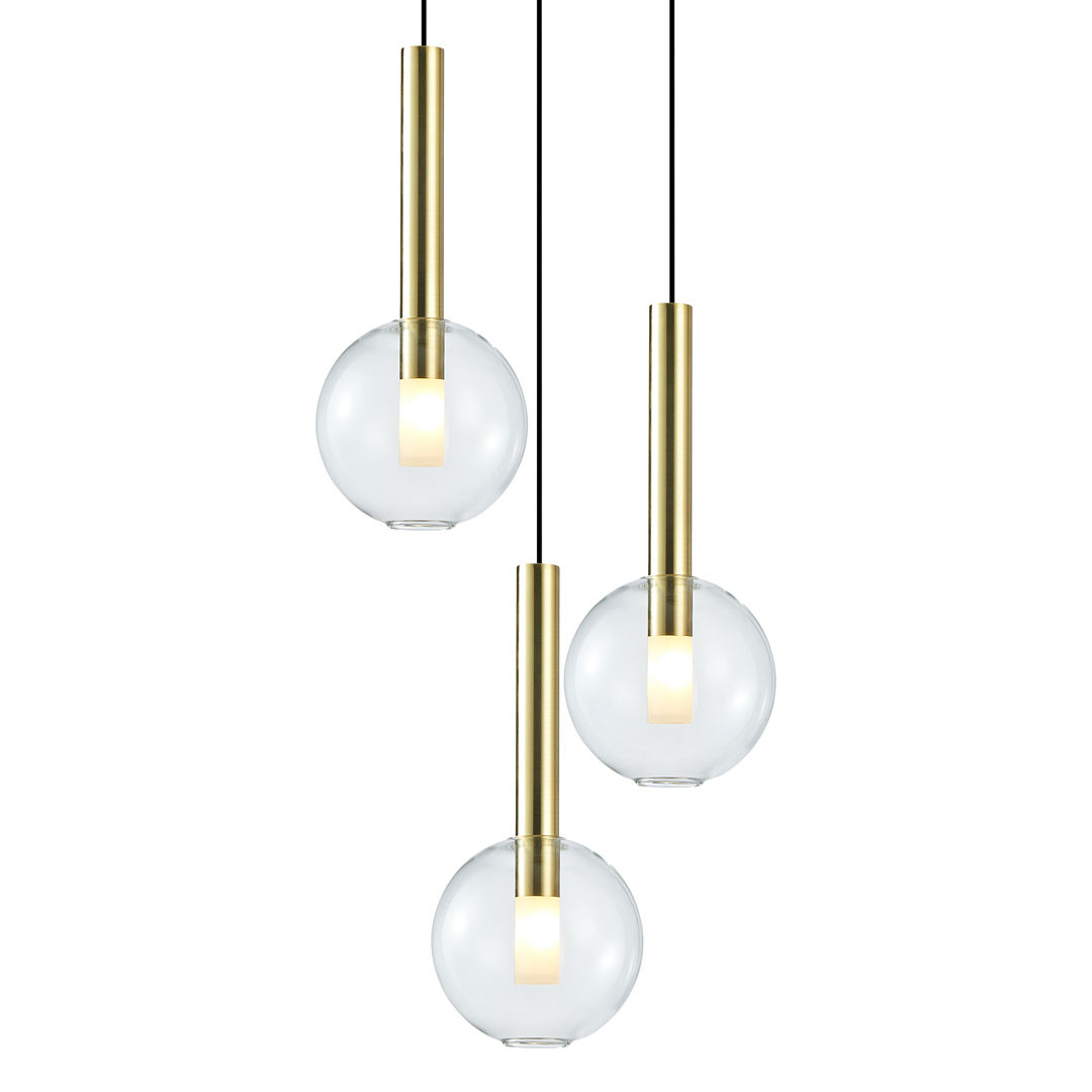 Brussels Spiral Glass Pendant Light