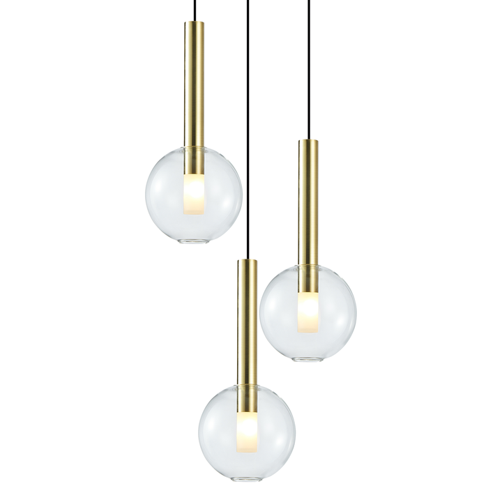 Brussels Spiral Glass Pendant Light