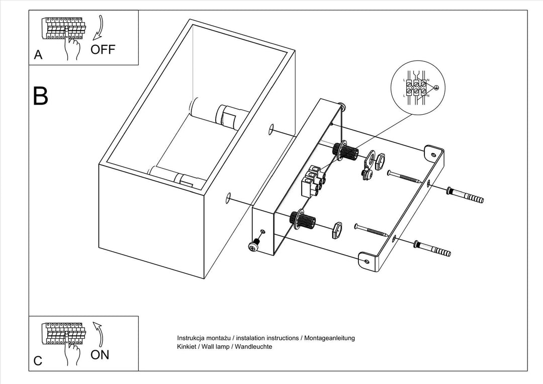 Brockville Wall Light Large - 2 COLOURS