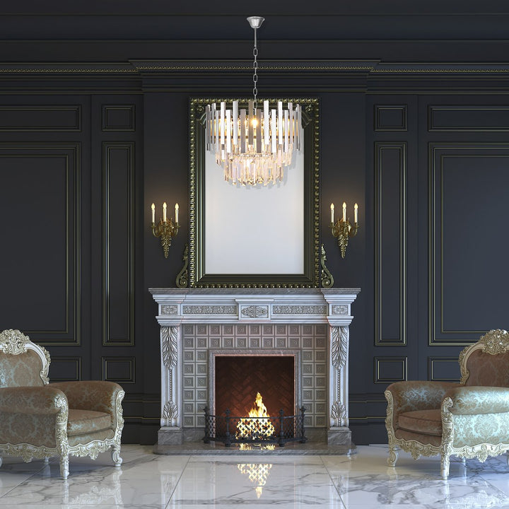 Turin Small Chandelier Silver