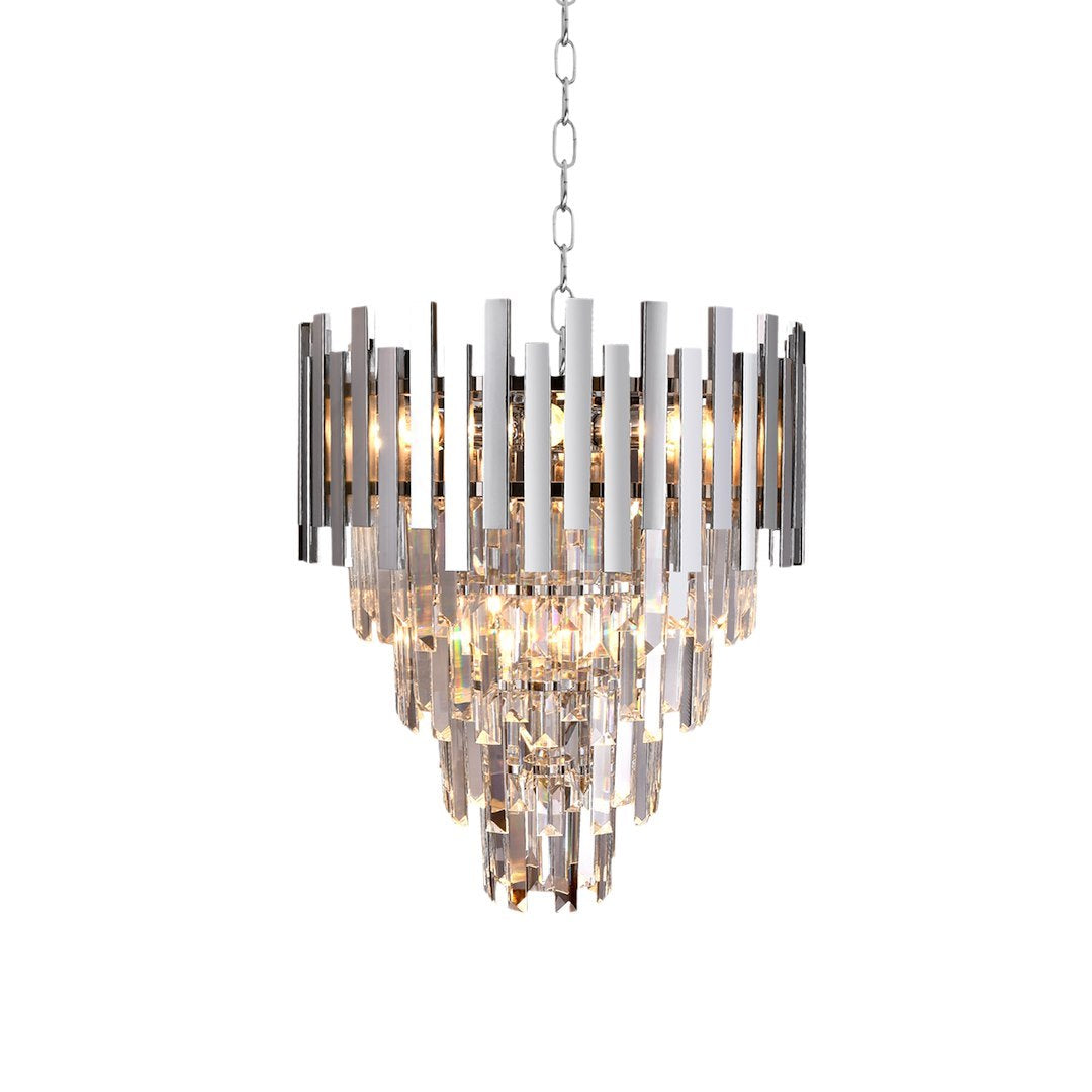 Turin Large Chandelier Silver