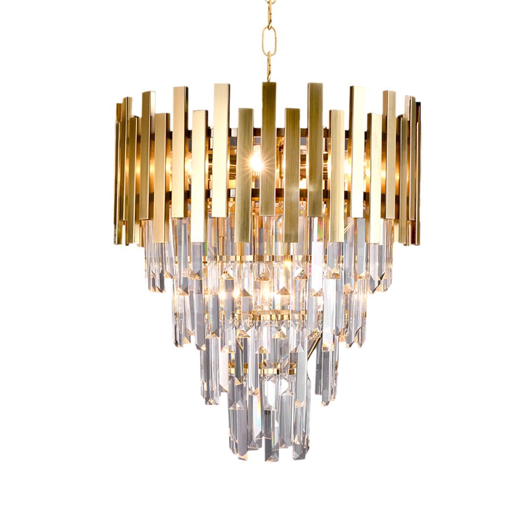 Turin Large Chandelier Gold