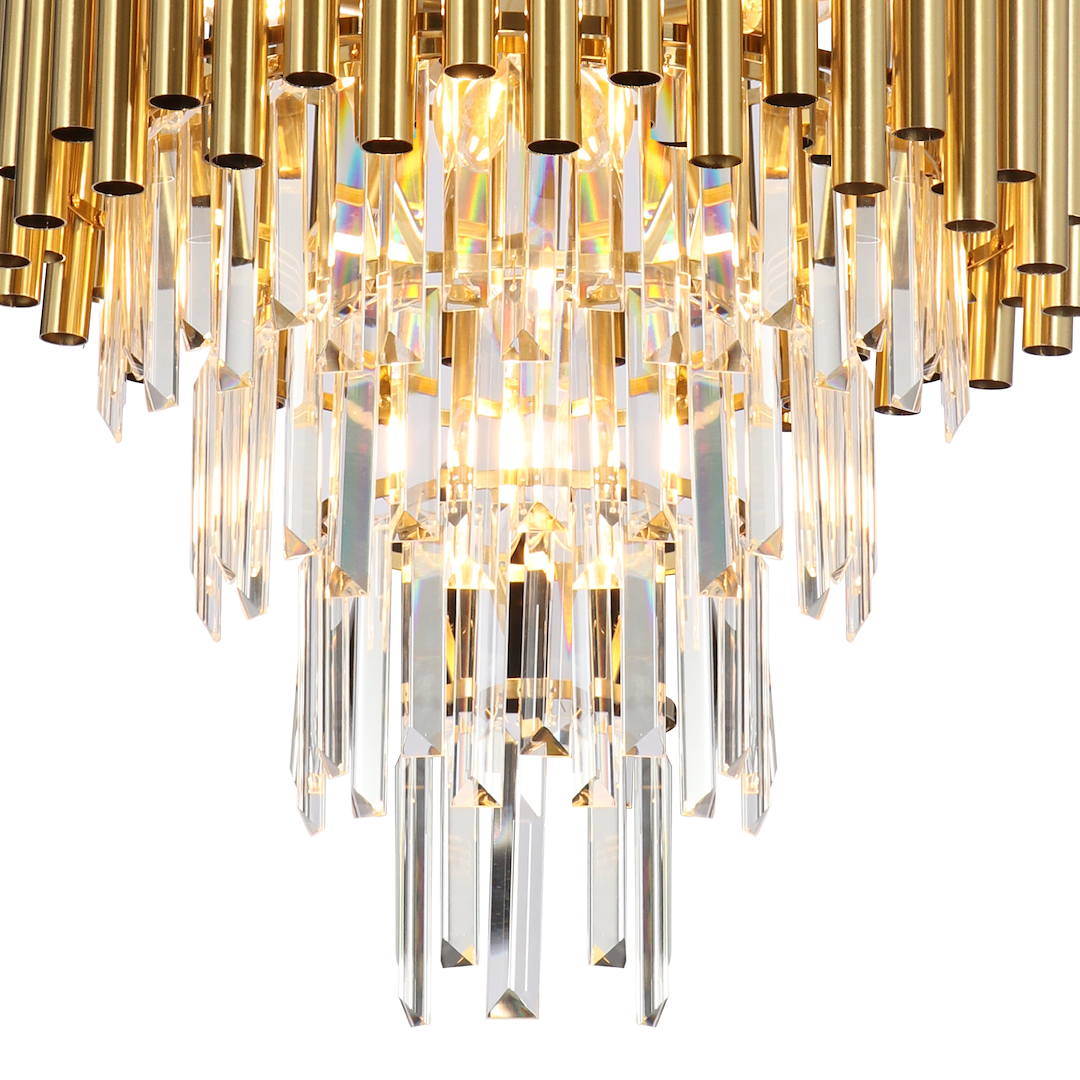 Verona Semi-Flush Gold