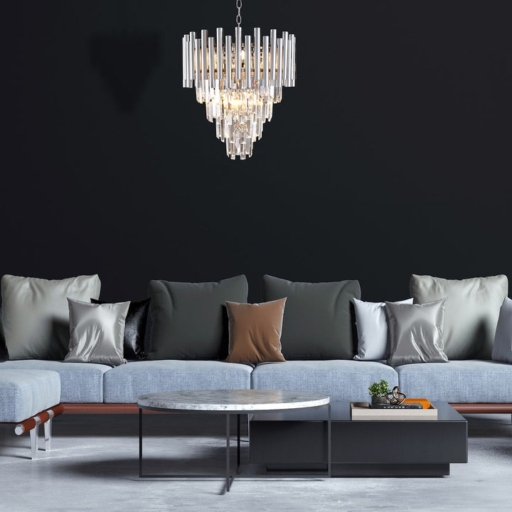 Verona Large Chandelier Silver
