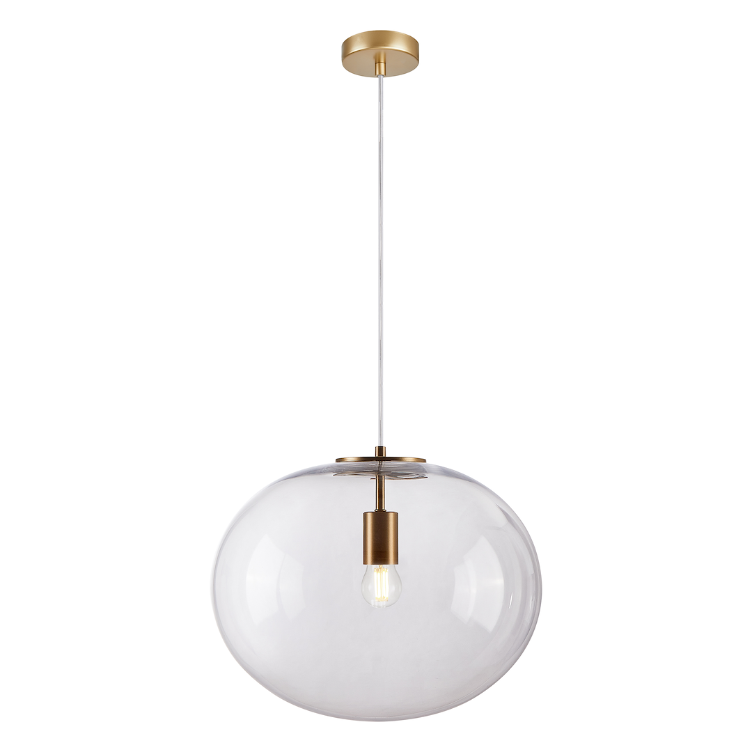 Brande Clear Glass Single Pendant