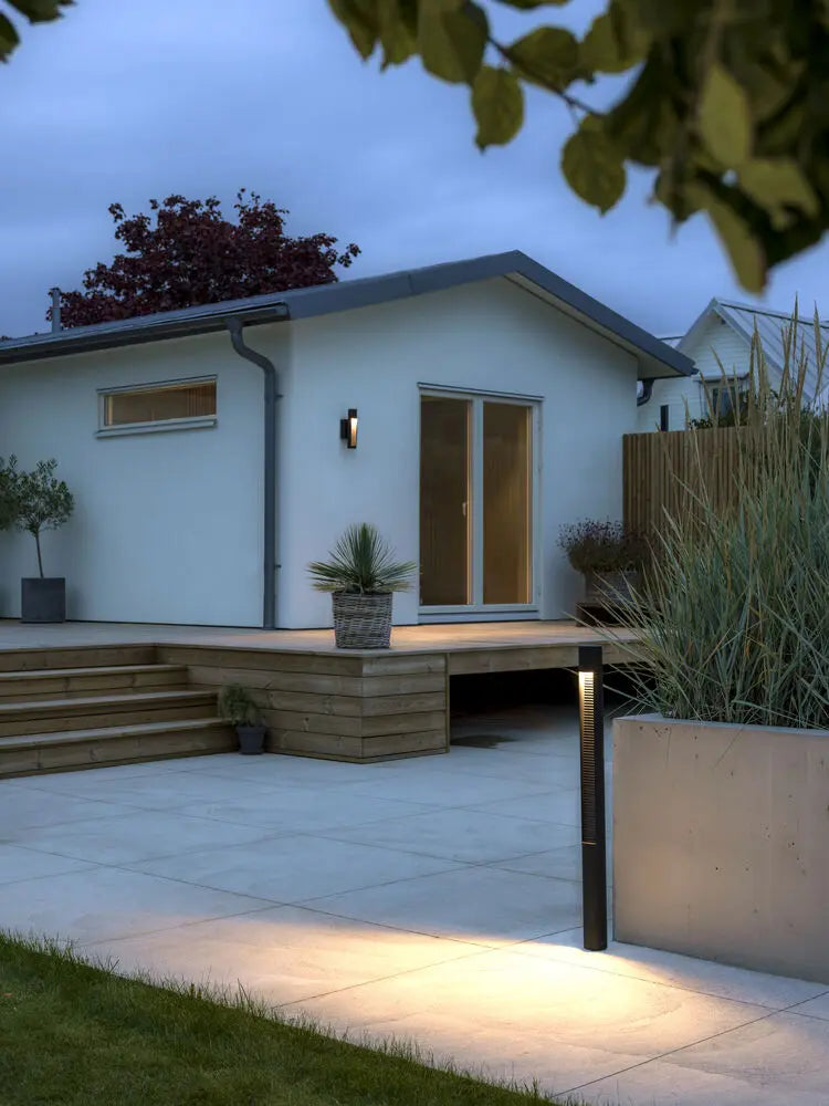 Salerno Black Outdoor Wall Light
