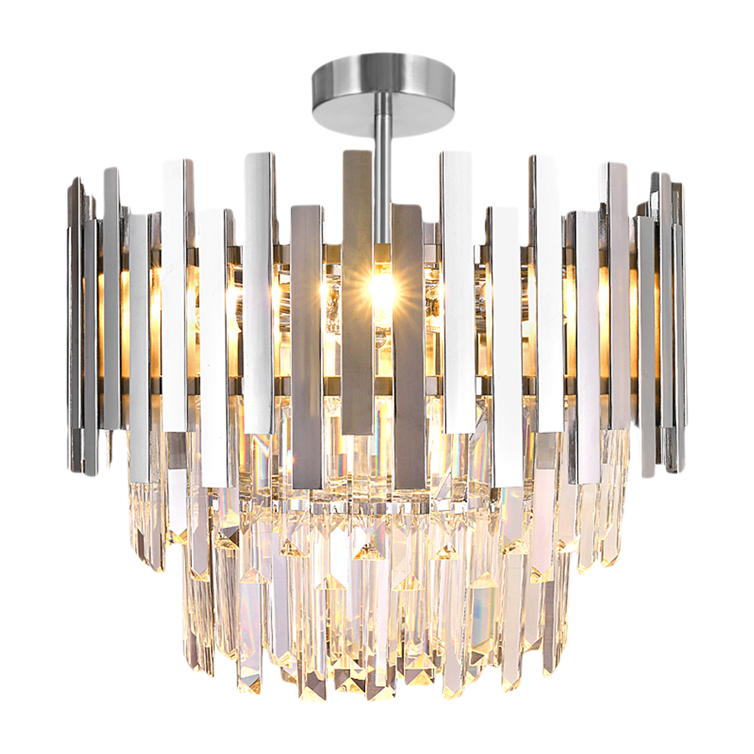 Turin Semi-Flush Silver