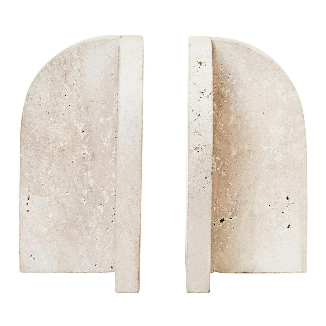 Travertine Arched Bookends