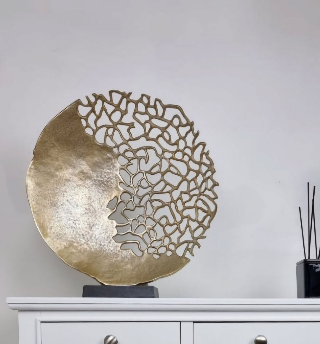 Gold Coral Sculpture