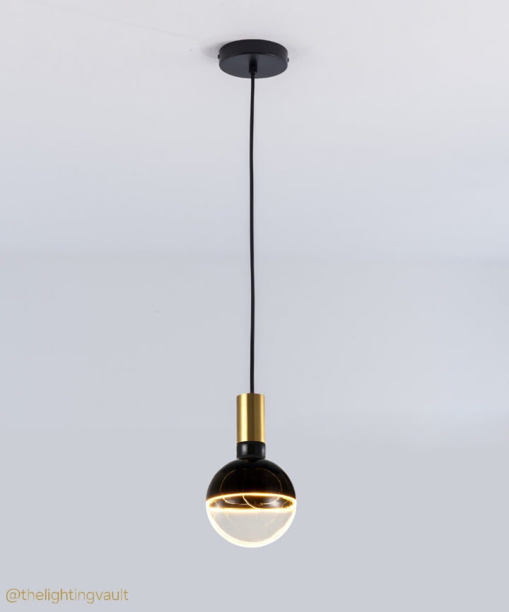 Roma Luxe Black Globe Light Bulb - 3 SIZES