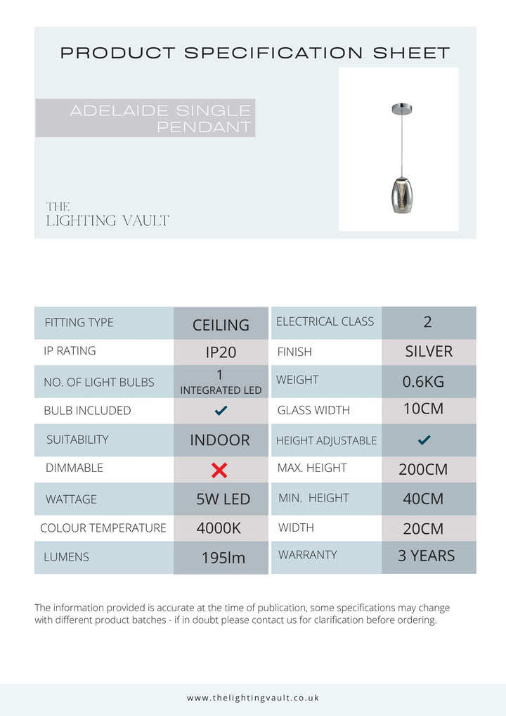 Adelaide Pendant - 2 COLOURS