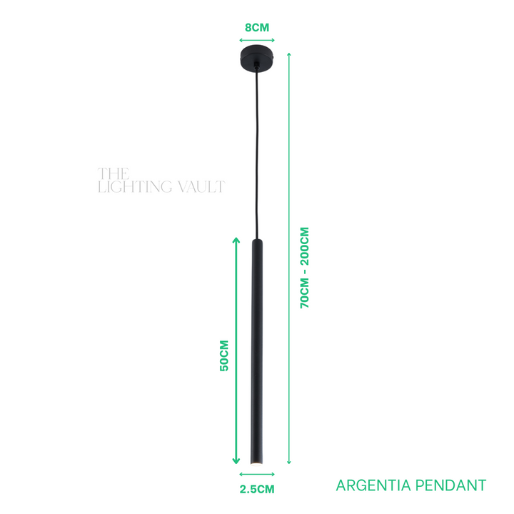 Argentia Single Tube Pendant