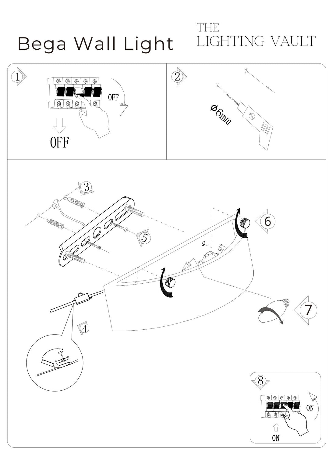 Bega Ceramic Wall Light