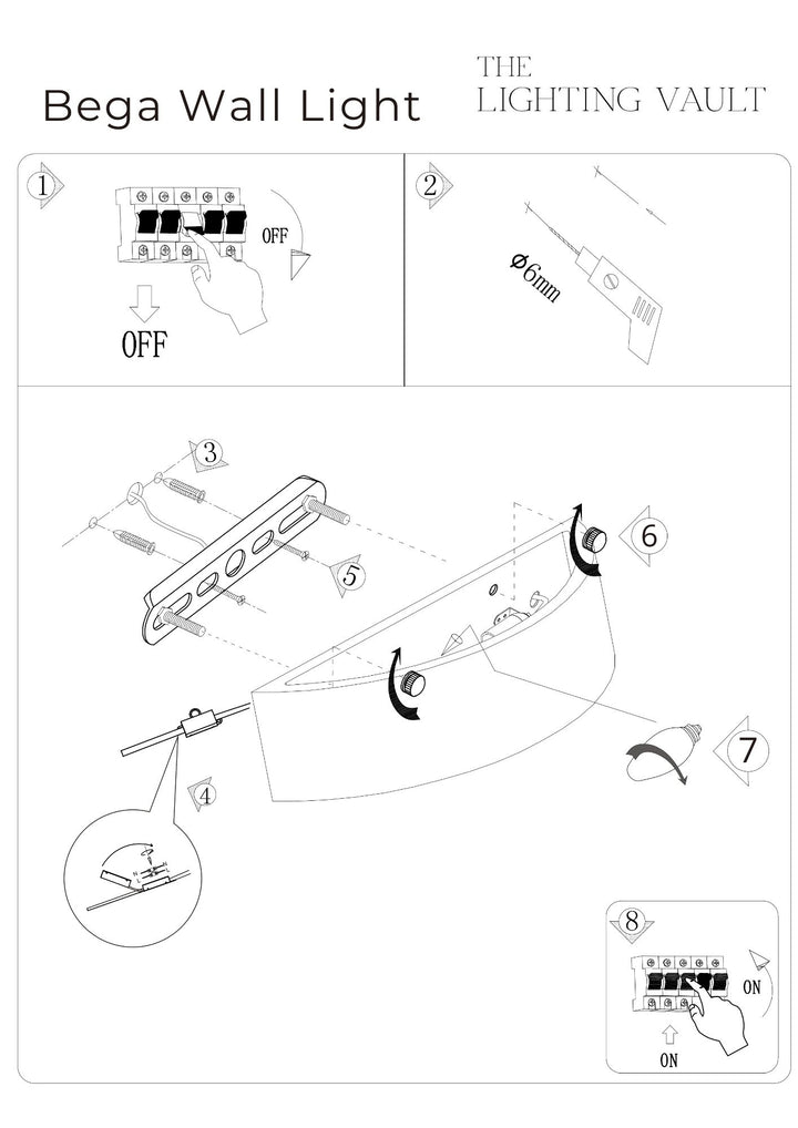 Bega Ceramic Wall Light