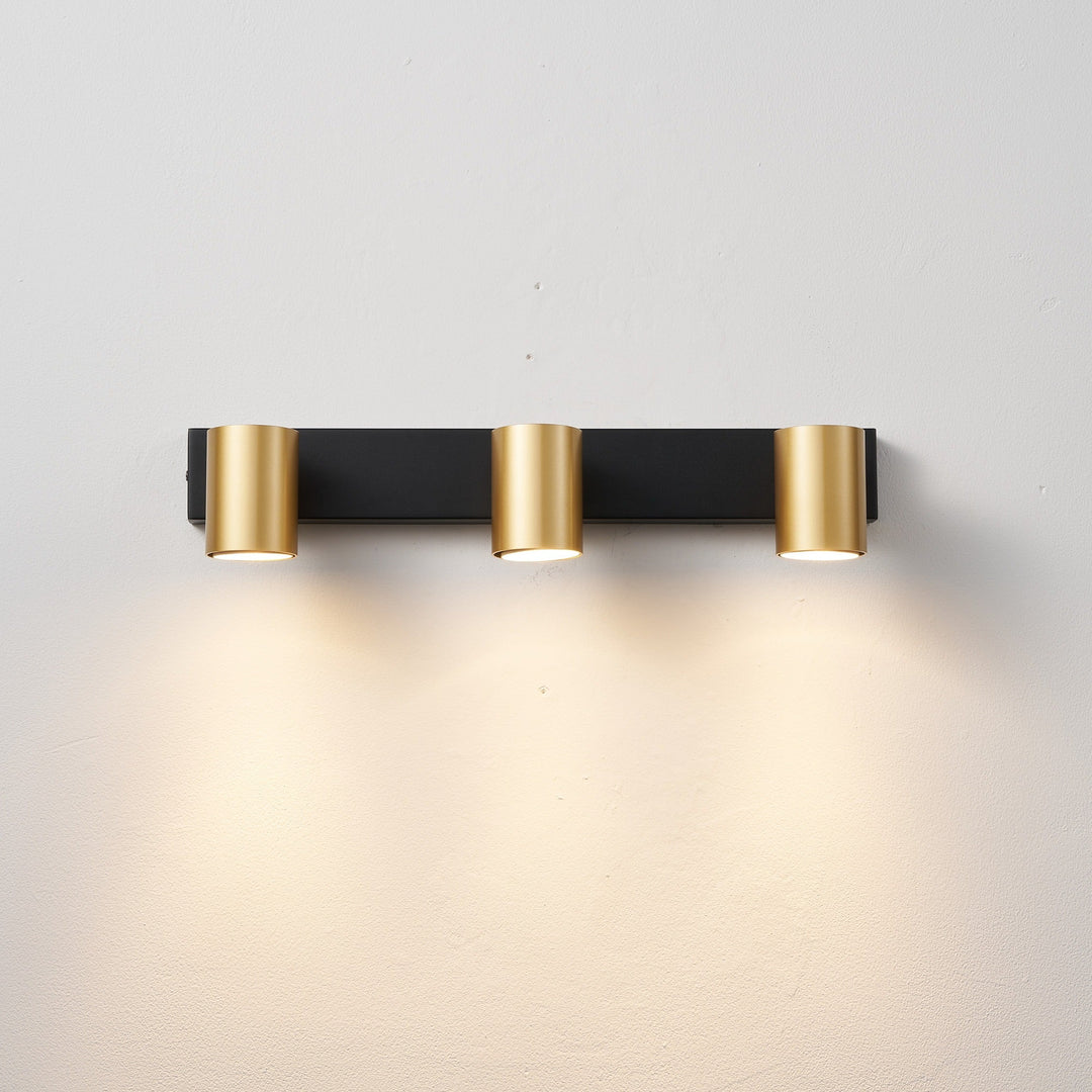 Benalla Black & Gold Bar Flush Light