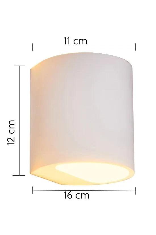 Capel White Ceramic Wall Light