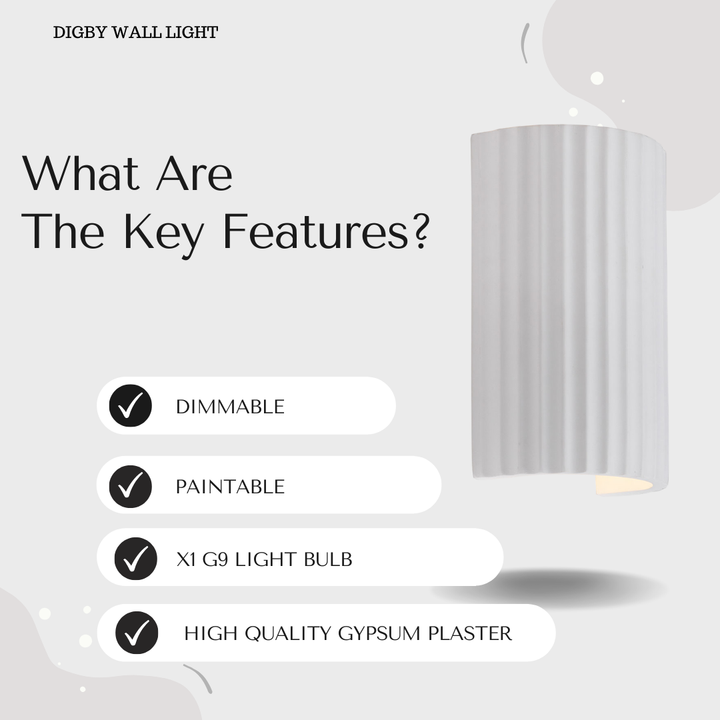 Digby Wall Light – G9 or GU10 Option
