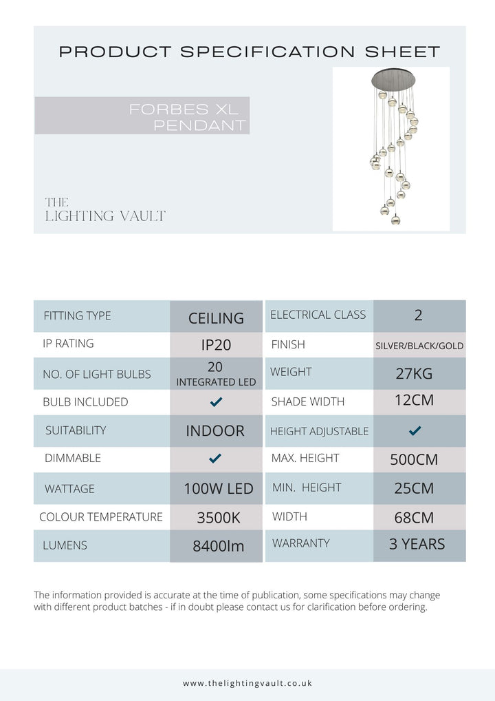 Forbes 20-Light Spiral Staircase Pendant Chandelier