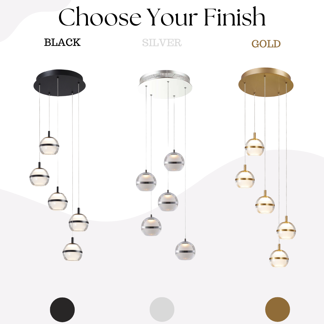 Forbes 5-Light Spiral Pendant