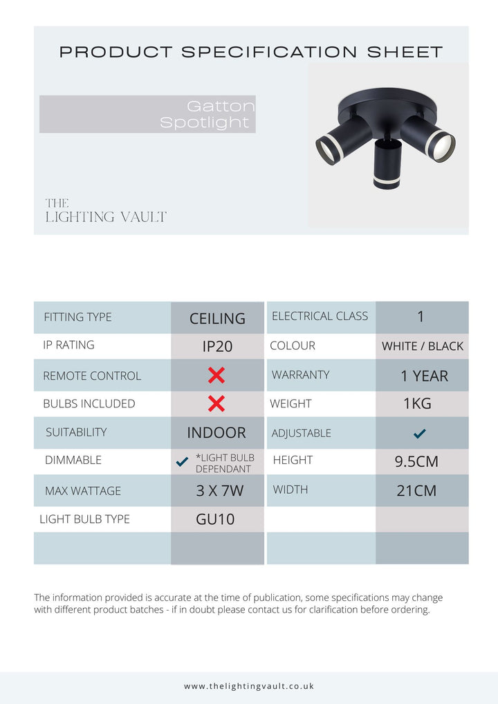 Gatton 3lt Spotlight- 2 Colours