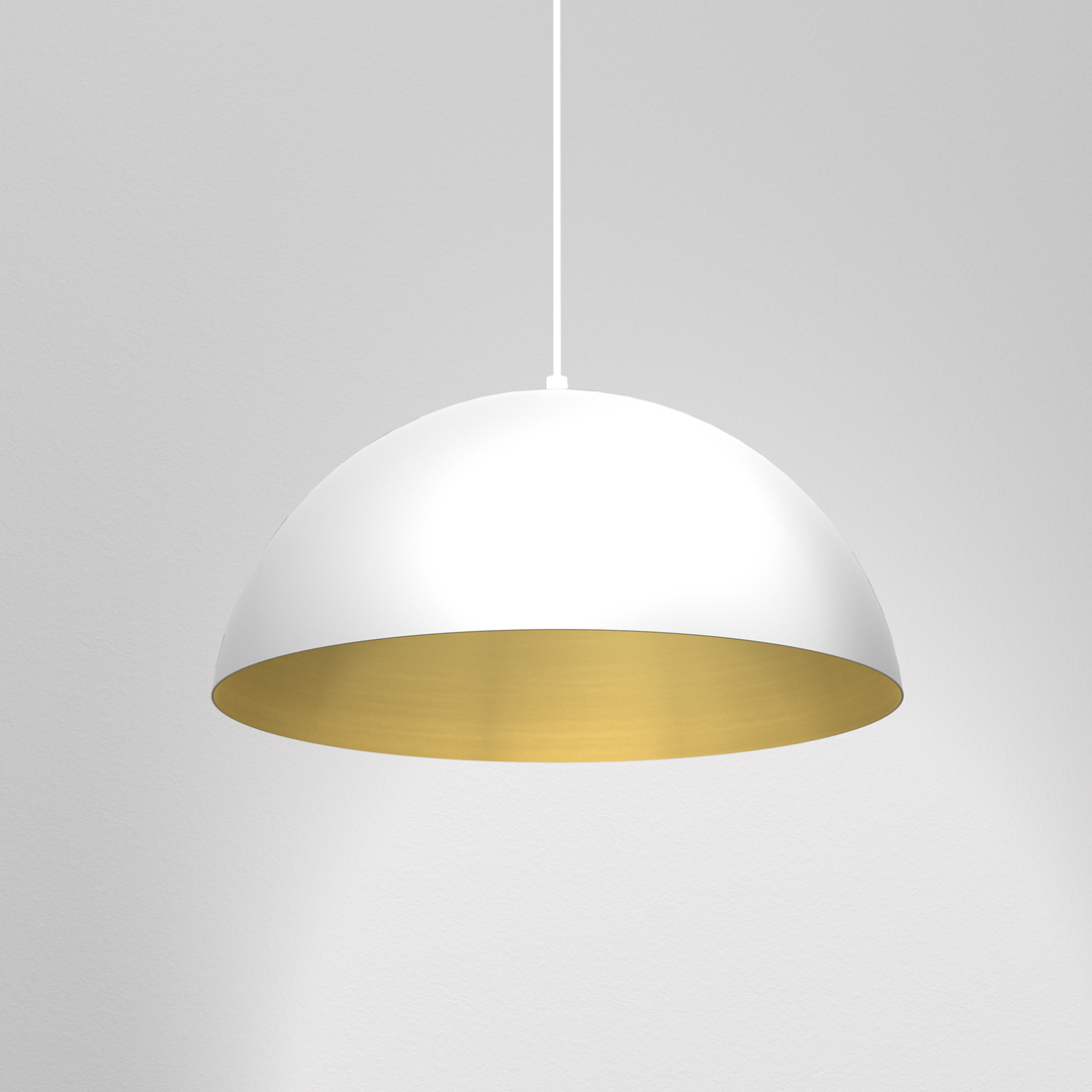 Helsinki Pendant Light with Gold Interior