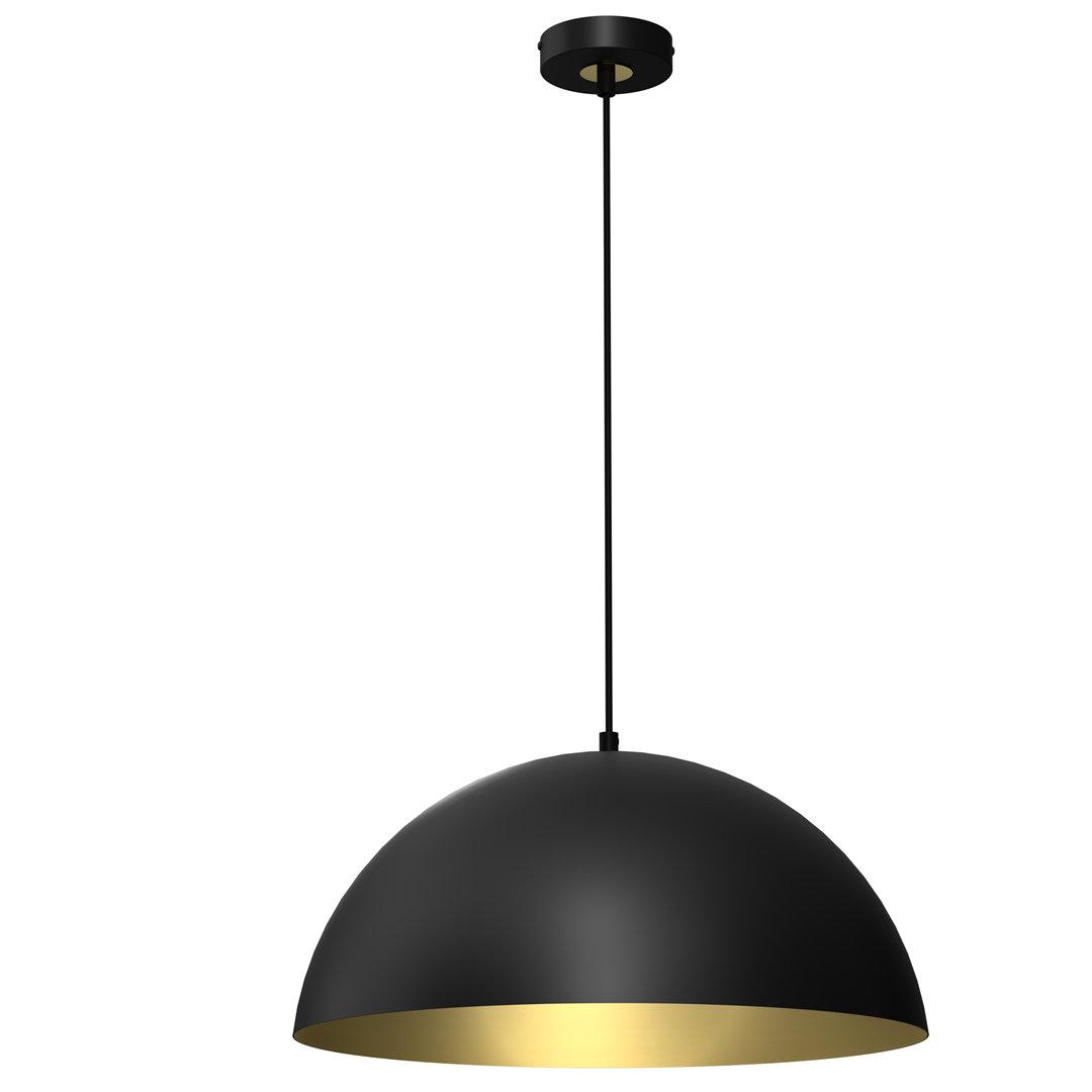 Helsinki Pendant Light with Gold Interior
